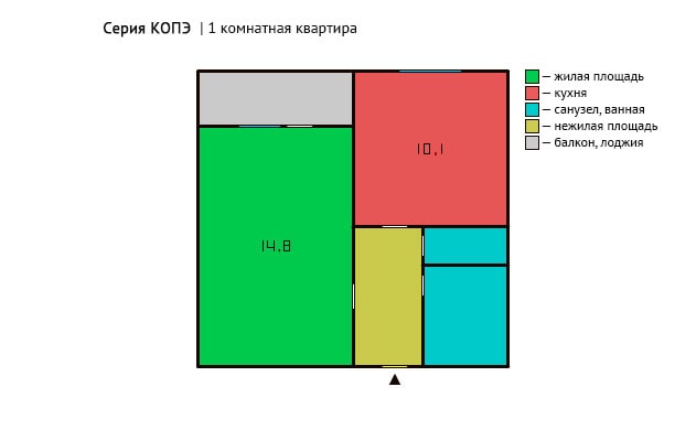 Однокомнатная квартира
