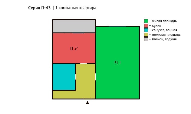 Однокомнатная квартира